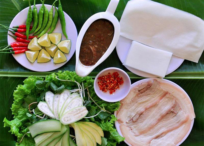 Bánh tráng cuốn thịt heo Đà Nẵng