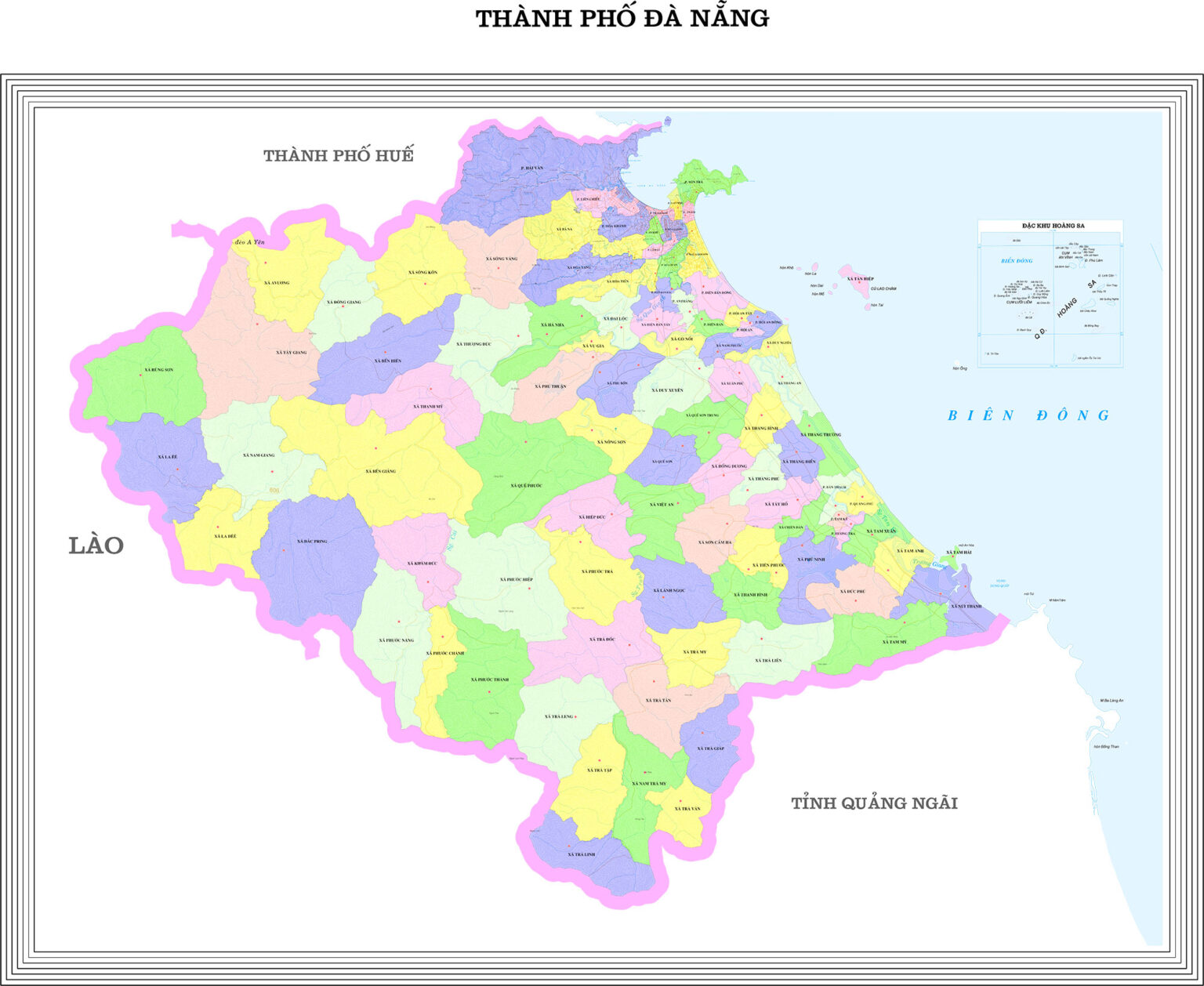 Vị trí và diện tích Đà Nẵng