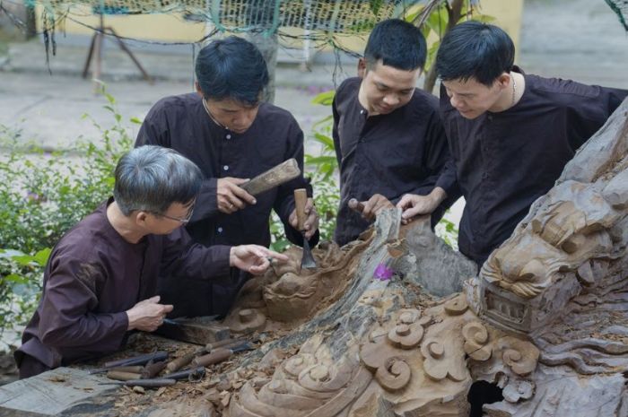 Nghề mộc Kim Bồng vẫn làm theo phương pháp thủ công xưa