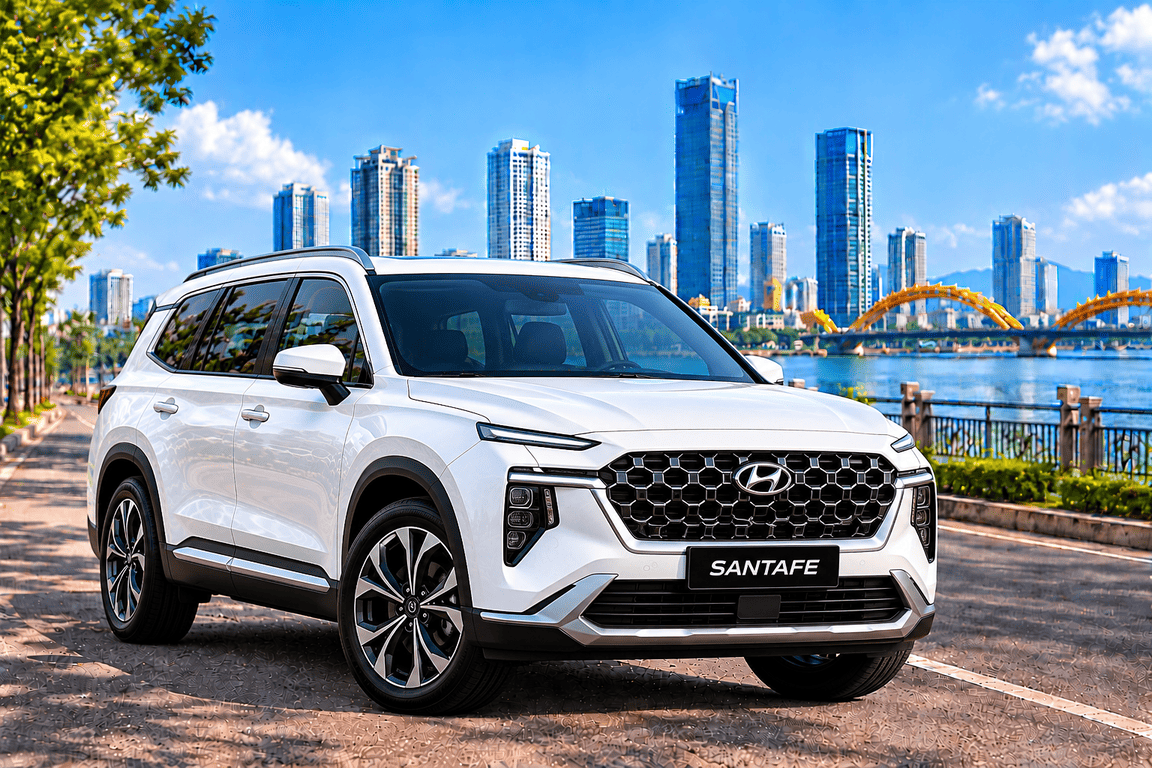 thue xe Hyundai Santafe tu lai da nang