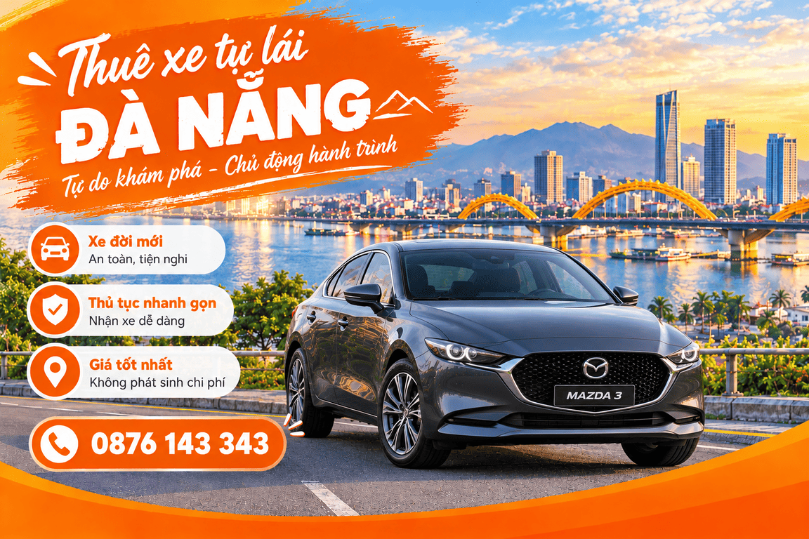 thue xe Mazda 3 tu lai tai da nang