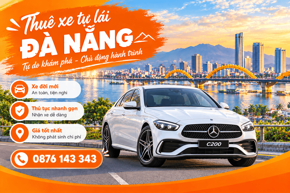 Thuê xe Mercedes C200 tại Đà Nẵng | Giao xe tận nơi #1.400k/ngày thue xe Mercedes C200 tu lai tai da nang