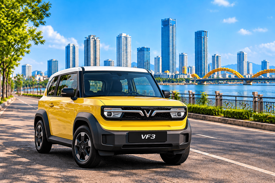Thuê xe VINFAST VF3 tại Đà Nẵng AZ Travel