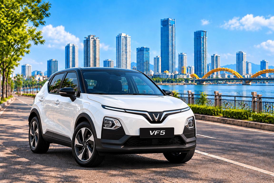 Thuê xe VINFAST VF5 tại Đà Nẵng AZ Travel