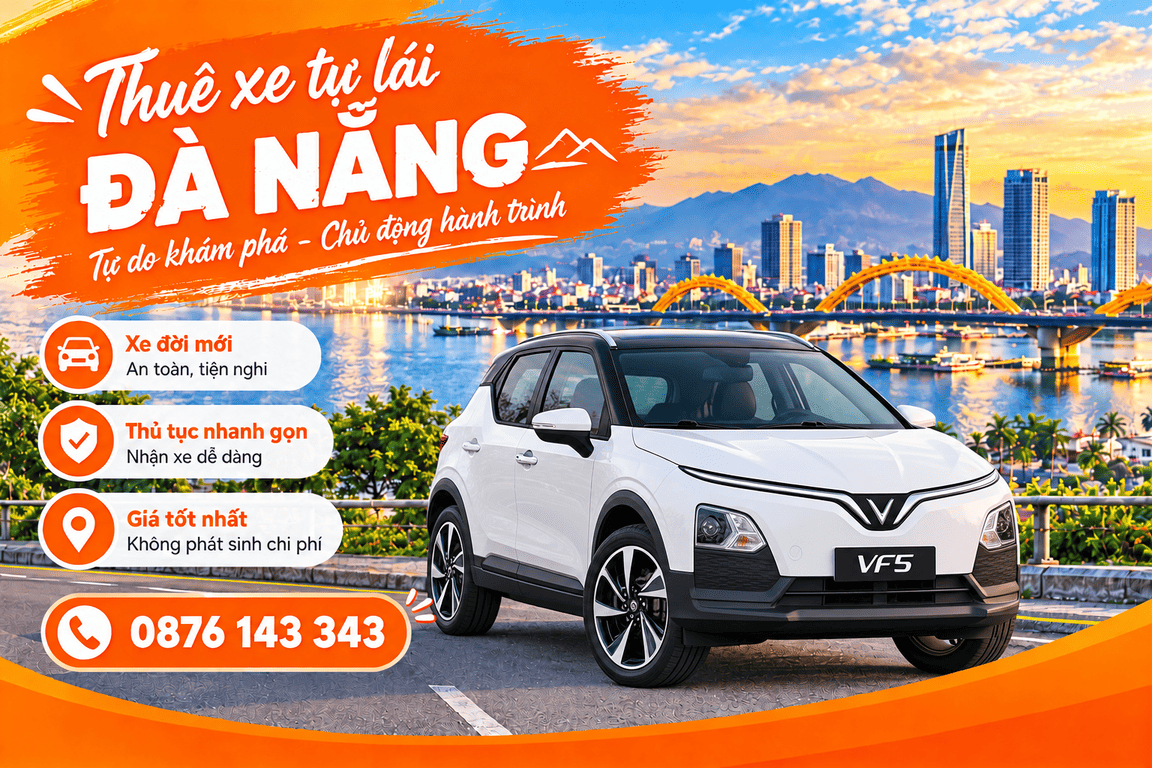 thue xe Vinfast VF5 tu lai tai da nang