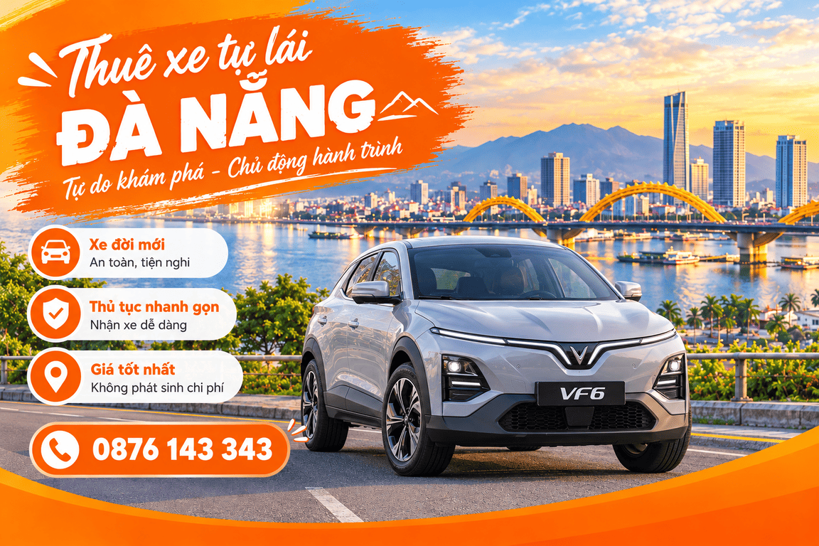 thue xe Vinfast VF6 tu lai tai da nang